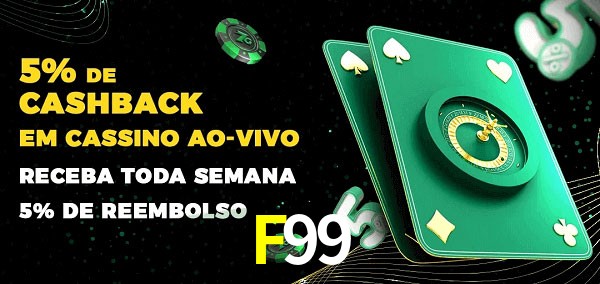 Promoções do cassino ao Vivo F99